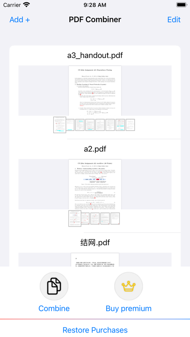 PDF Easy Combiner — iPhone screenshot 2