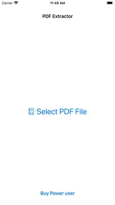 PDF Extractor iPhone