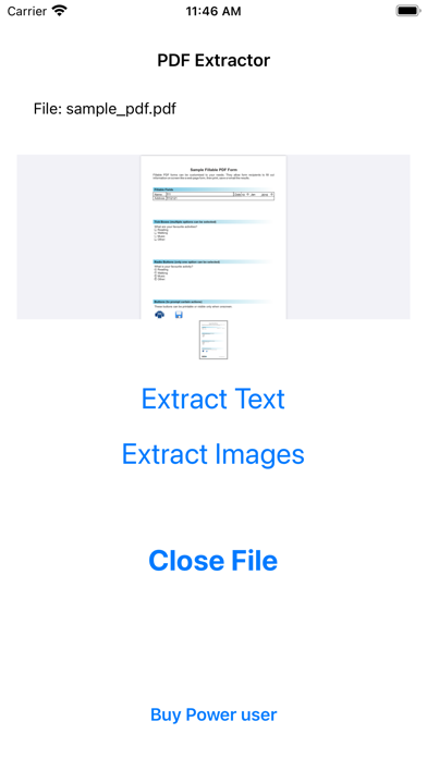 PDF Extractor iPhone